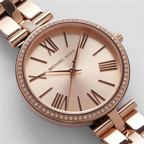 michael kors maci rose gold watch|macy's corey watches.